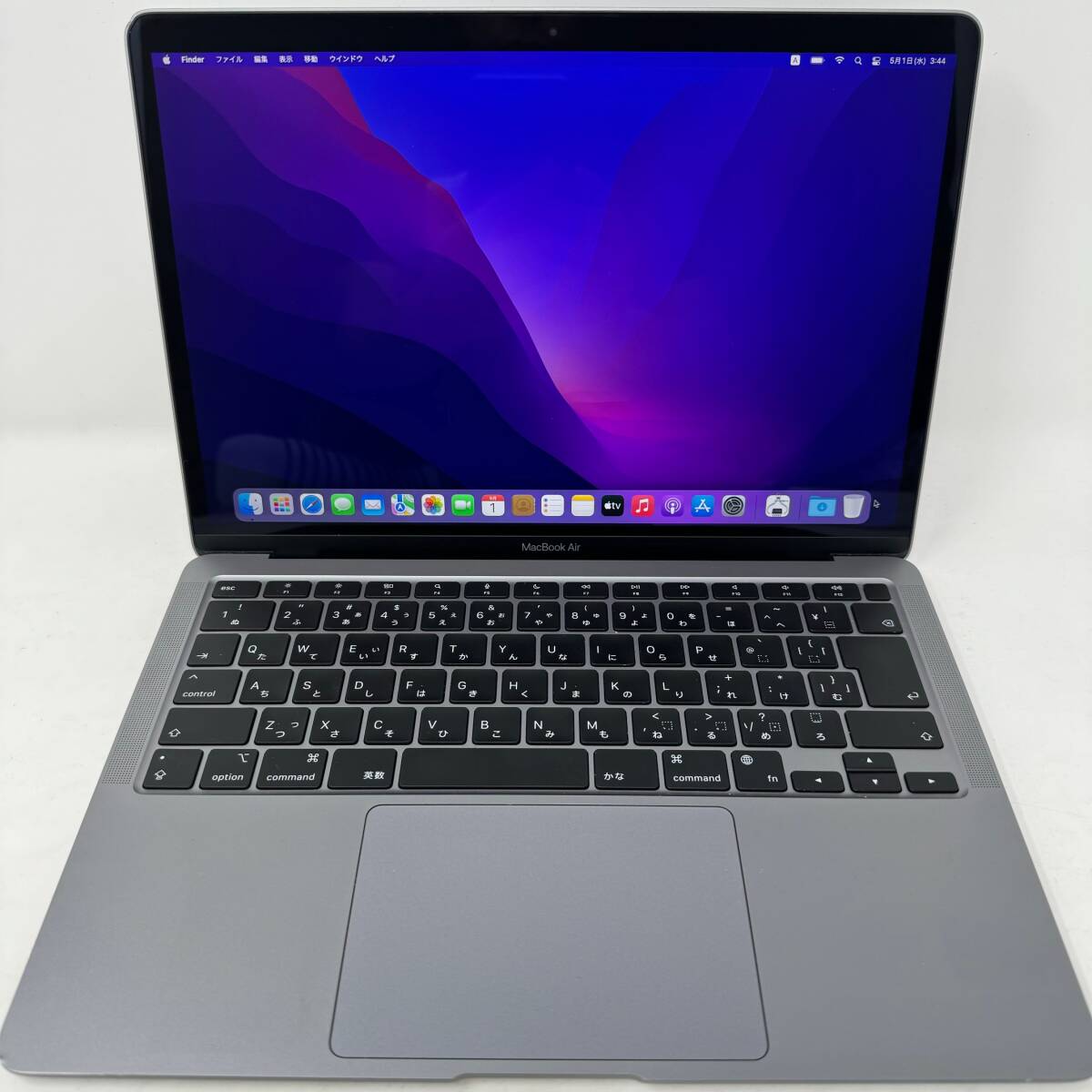 MacBook Air 13インチ M1チップ 8GB 256GB MGN63J/A スペースグレイ 2020 付属品付 AC電源付 Apple アップルの画像2