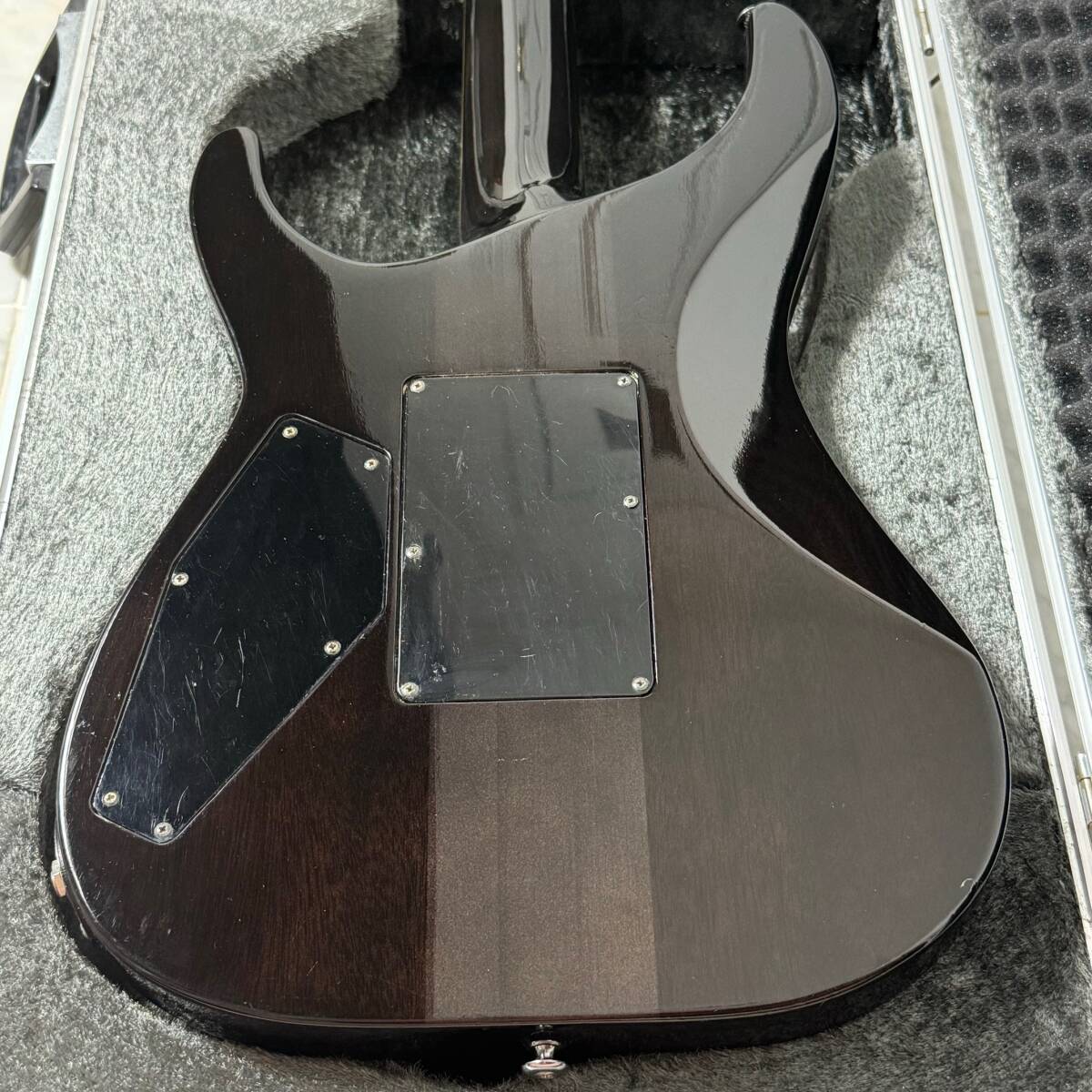 ESP HORIZON ホライゾン エレキギター EMG Floyd Rose ドイツ エボニー スルーネック 日本製 フライトケース付_画像10