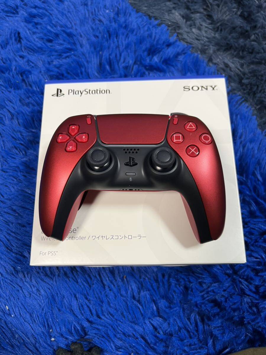 PS5 DualSense ワイヤレスコントローラー ヴォルカニック レッド_画像1