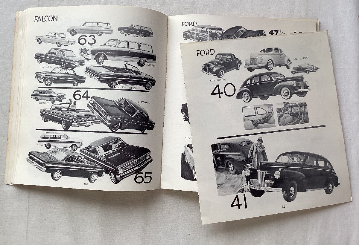 *[A60317* special price foreign book AMERICAN CAR SPOTTER\'S GUIDE 1940-1965 ] *