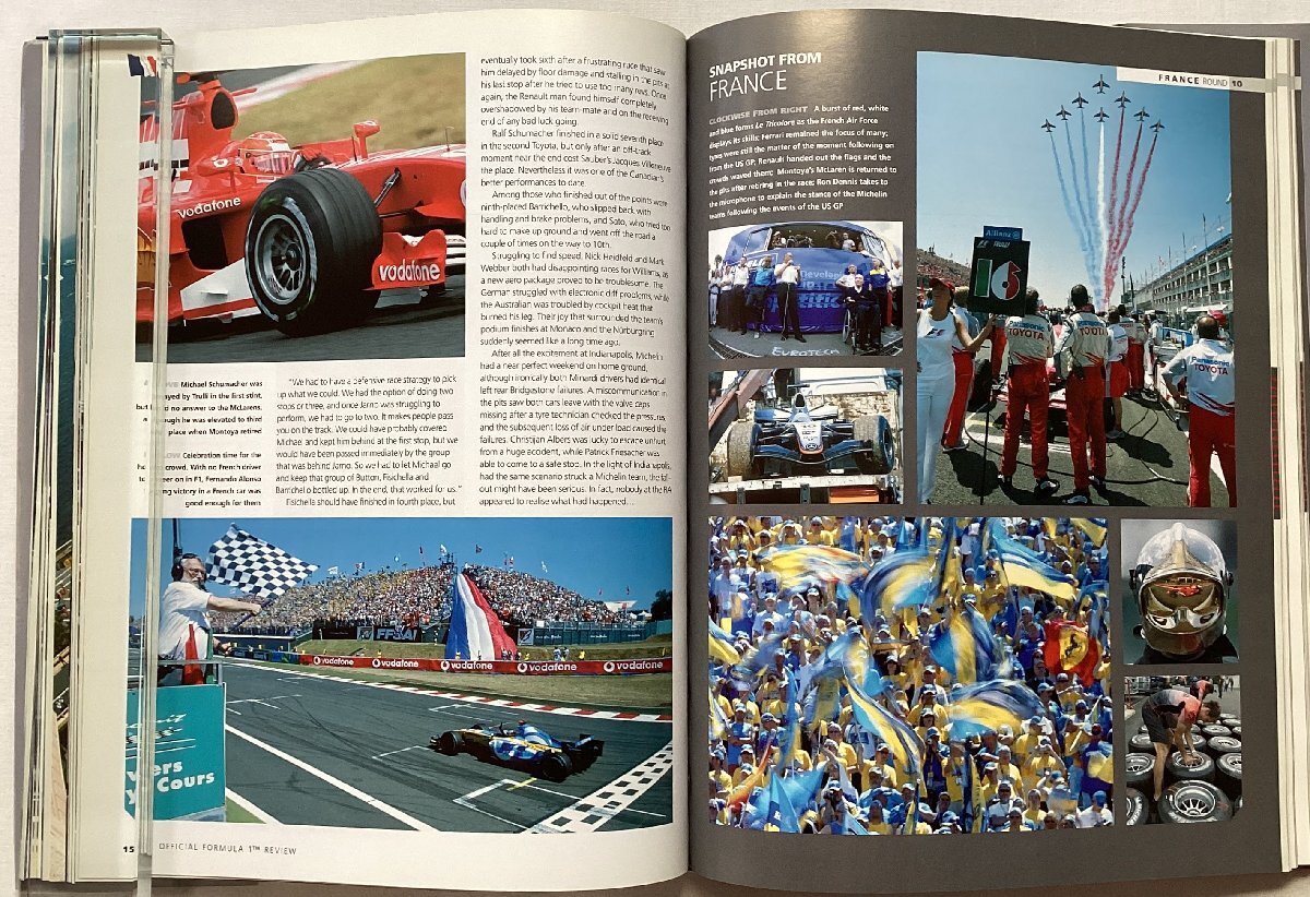 ★[A53053・特価洋書 THE OFFICIAL Formula 1 SEASON REVIEW 2005 ] ポール・リカール・サーキットガイド付き。落札品は毎週金曜日発送。★_画像9