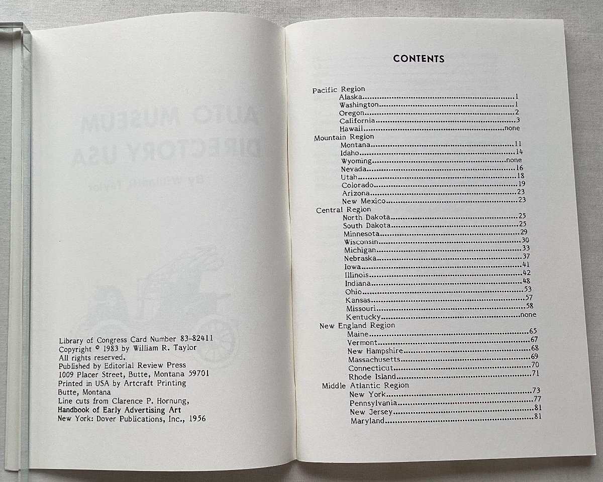 ★[A60325・AUTO MUSEUM DIRECTORY USA+SUPPLEMENT ] with Canadian Museums. ★_画像7
