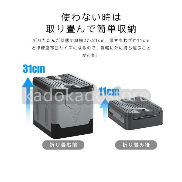 簡易トイレ 折りたたみ 凝固剤付き 非常用トイレ 防災 車 介護 グッズ ポータブル 車中泊 キャンプ アウトドア 登山 避難 緊急 携帯 便器_画像3