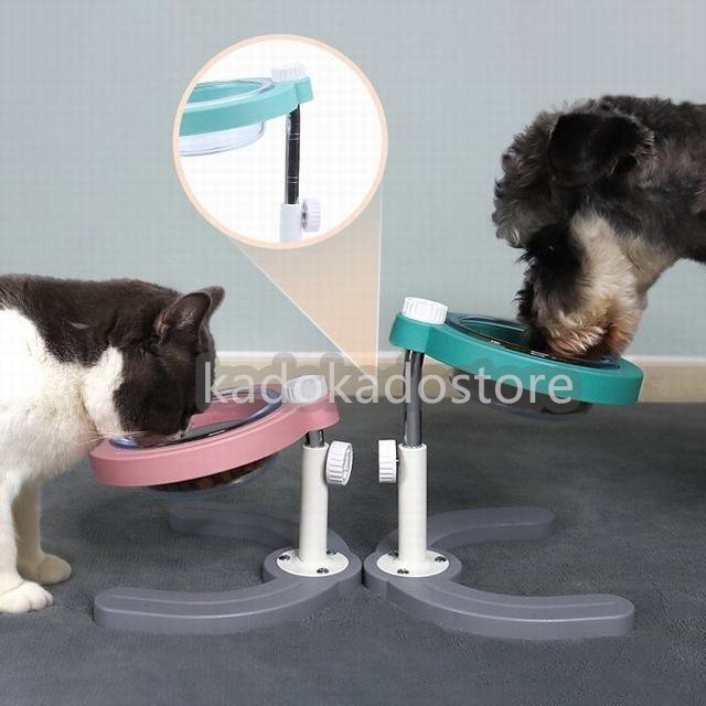  pet bowl dog cat for tableware inclination 10 times pe stand . dining table angle . height adjustment possibility bowl rack slip prevention removed possibility wash ... dishwashing machine washing blue 