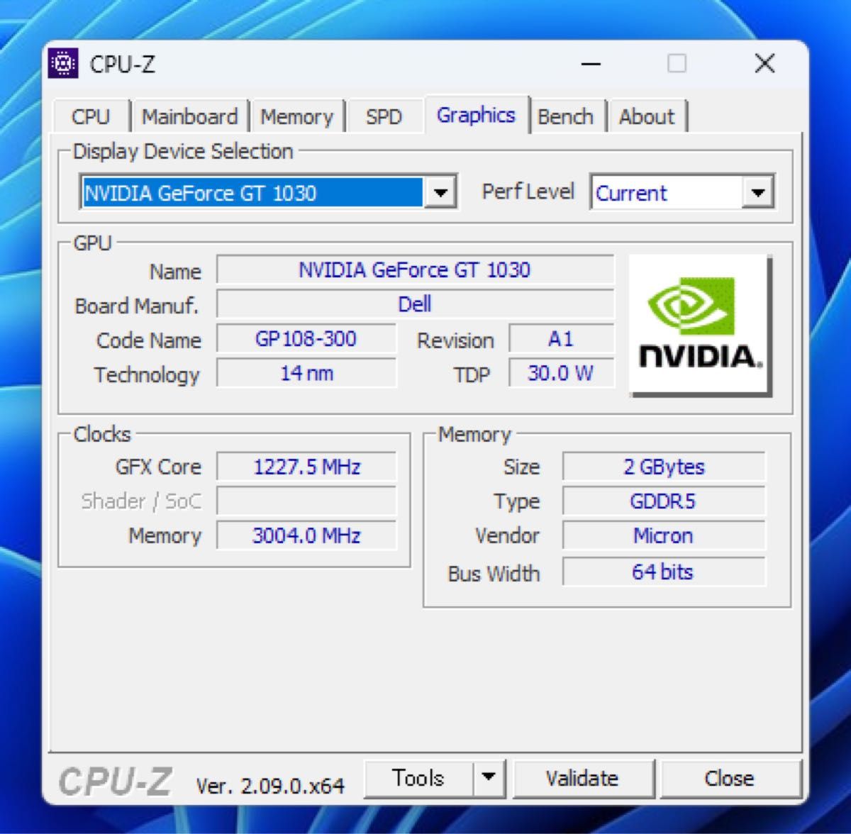 動作確認済 NVIDIA GeForce GT1030 グラフィックボード