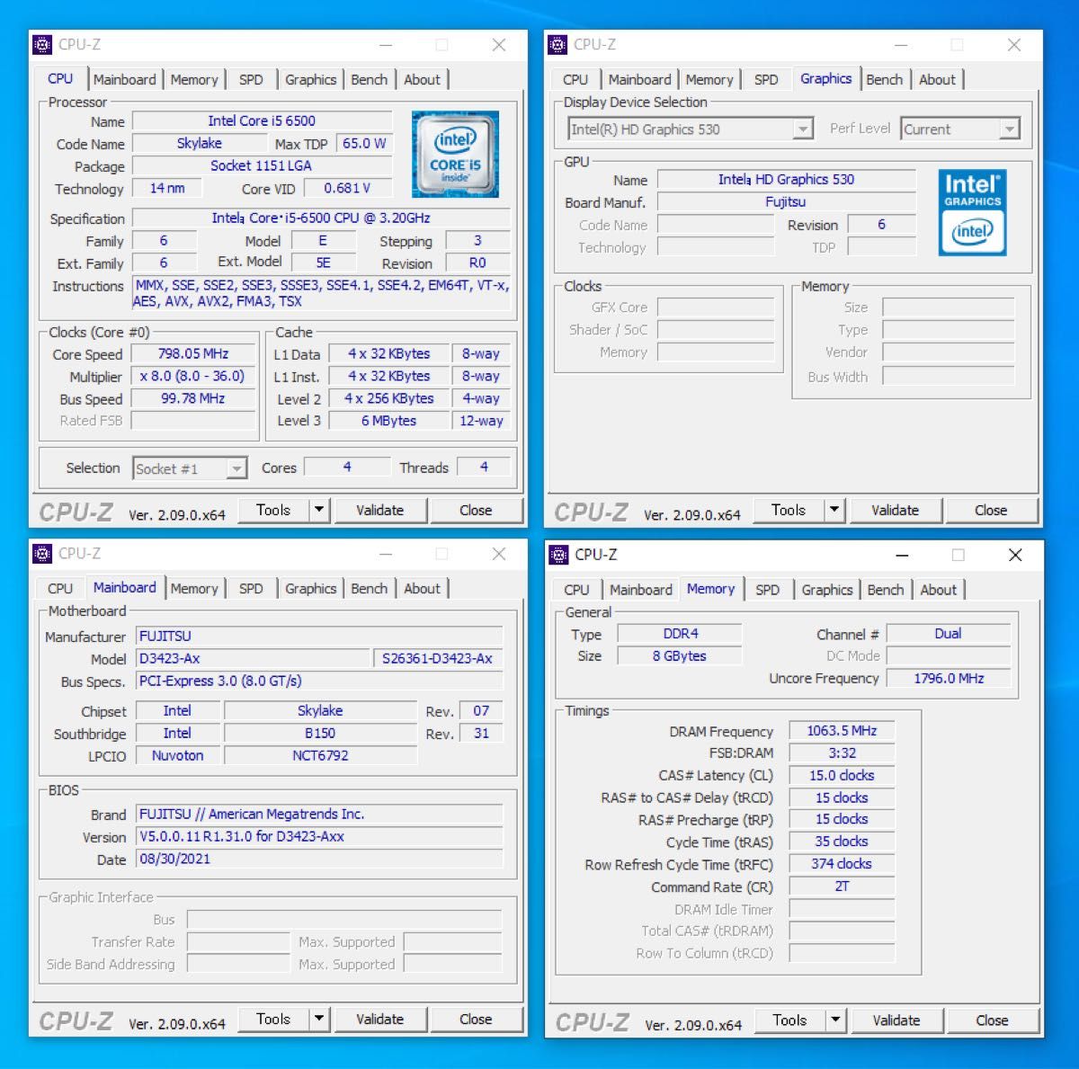 FUJITSU ESPRIMO 省スペース型 Core i5 6500 メモリ8GB SSD 富士通 windows10 Pro