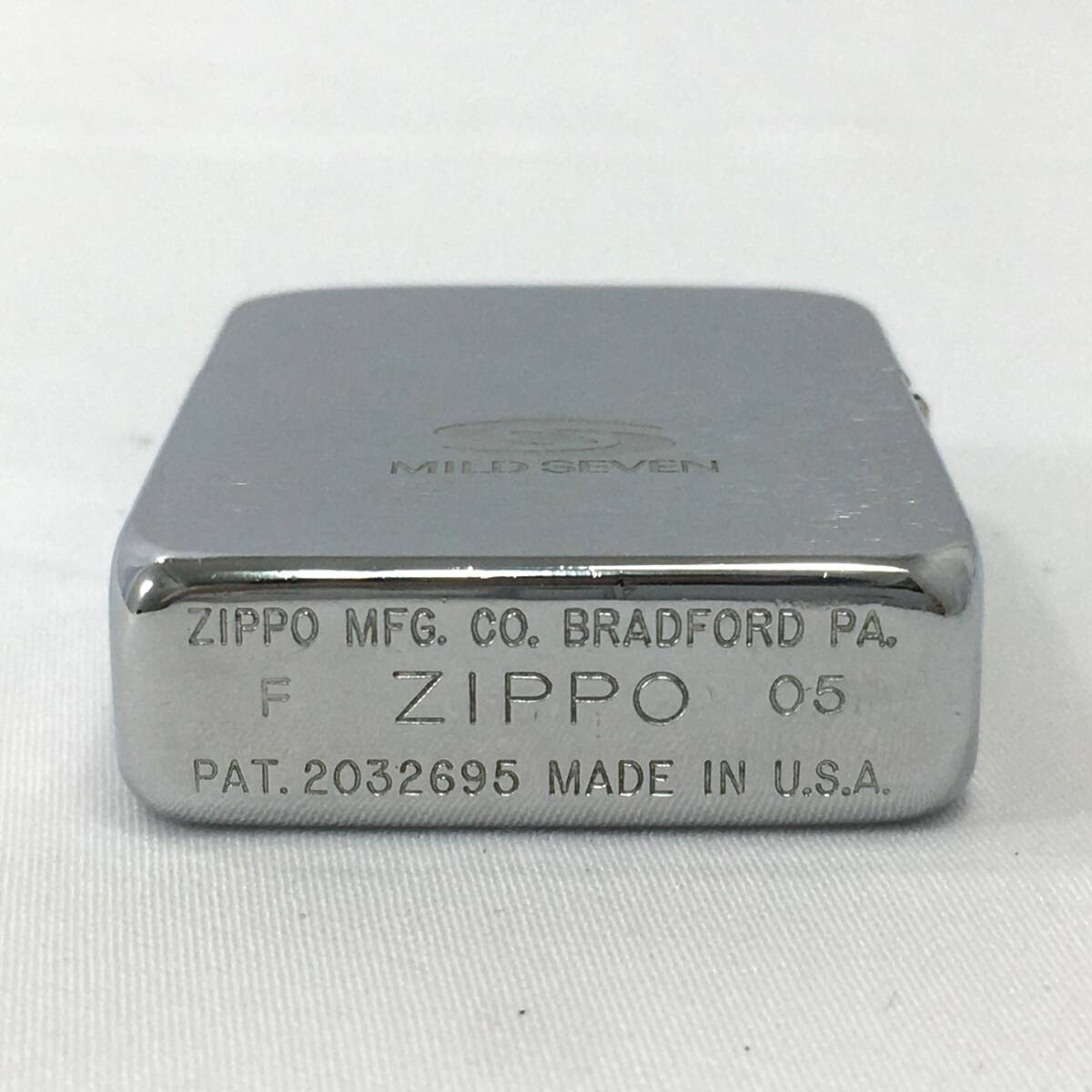 ジッポー ZIPPO オイルライター MILD SEVEN PRIME マイルドセブン プライム シルバー 1941レプリカ 2005年 USA製 ジャンクの画像7