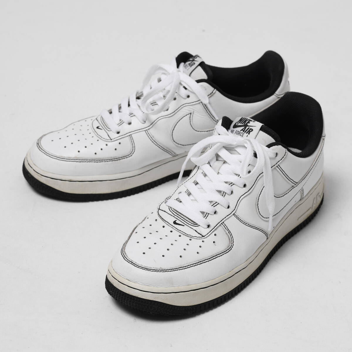 NIKE AIR FORCE 1 '07 "BLACK STITCH" ナイキ スニーカー エアフォース エアジョーダン JORDAN,OFF WHITE,SUPREME,STUSSY_画像7