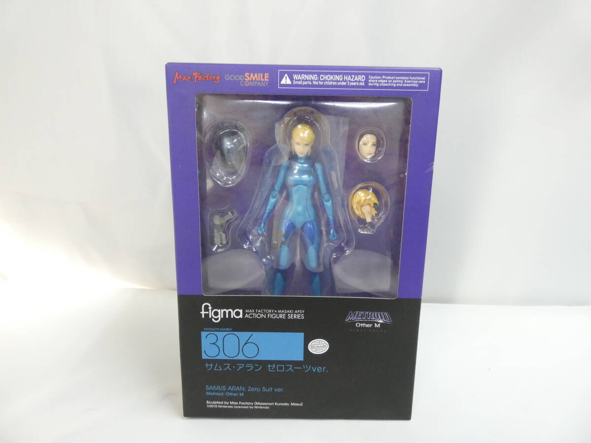 【中古】 figma 306 METROID Other M メトロイト アサーエム サムス・アラン ゼロスーツver. 【フィギュア】J1 S27の画像1