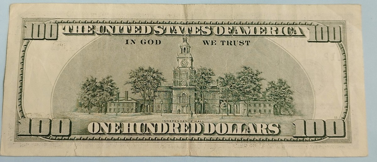 100ドル 100$ 紙幣 アメリカ 古銭 USAドル札 旧紙幣 UNITED STATES_画像2