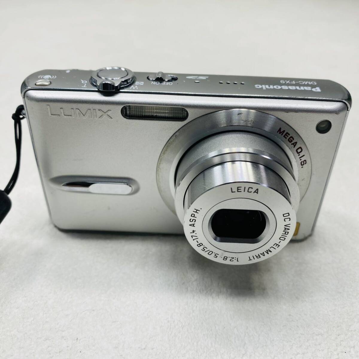 動作確認済！デジタルカメラ Panasonic LUMIX DMC-FX9 シルバー