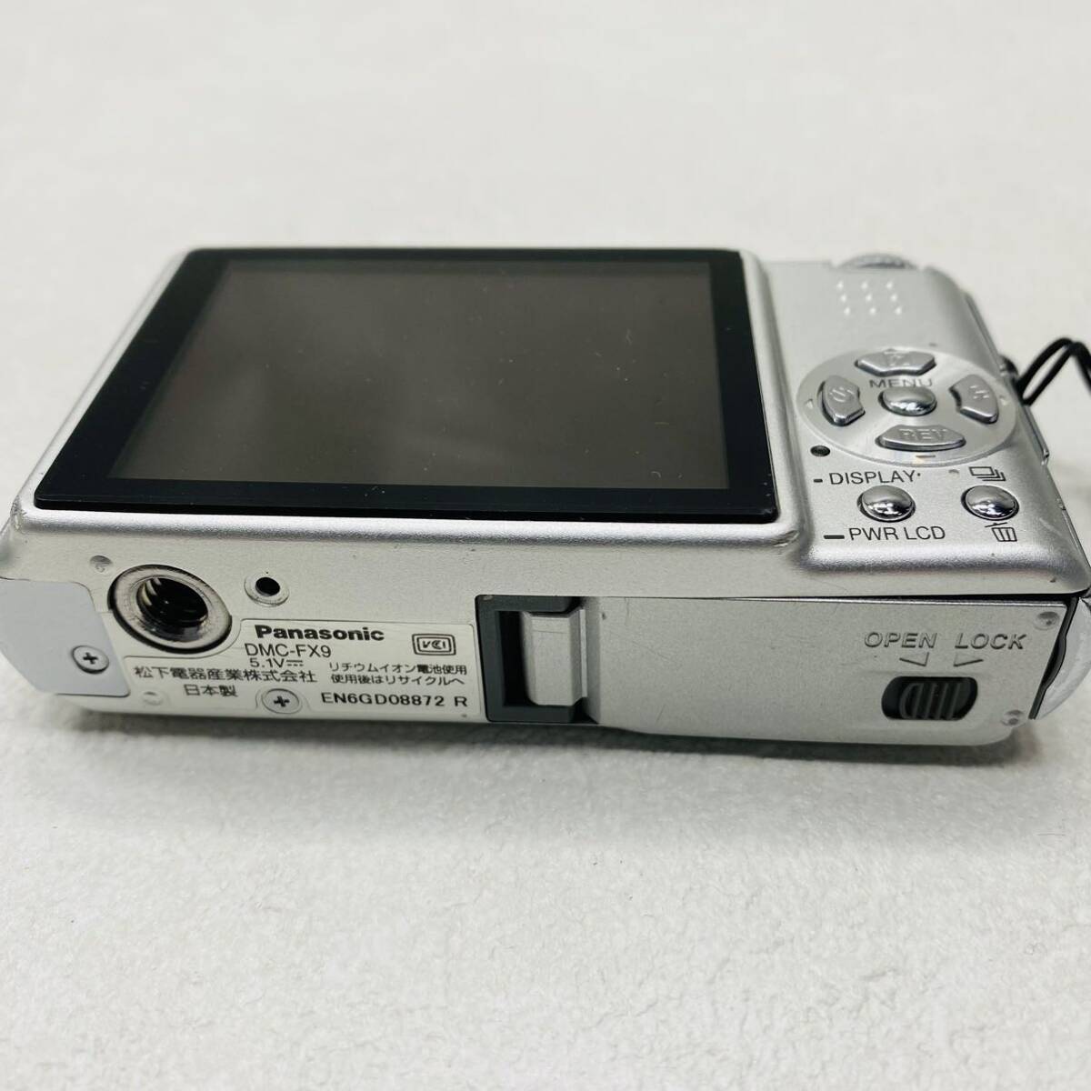 動作確認済！デジタルカメラ Panasonic LUMIX DMC-FX9 シルバー