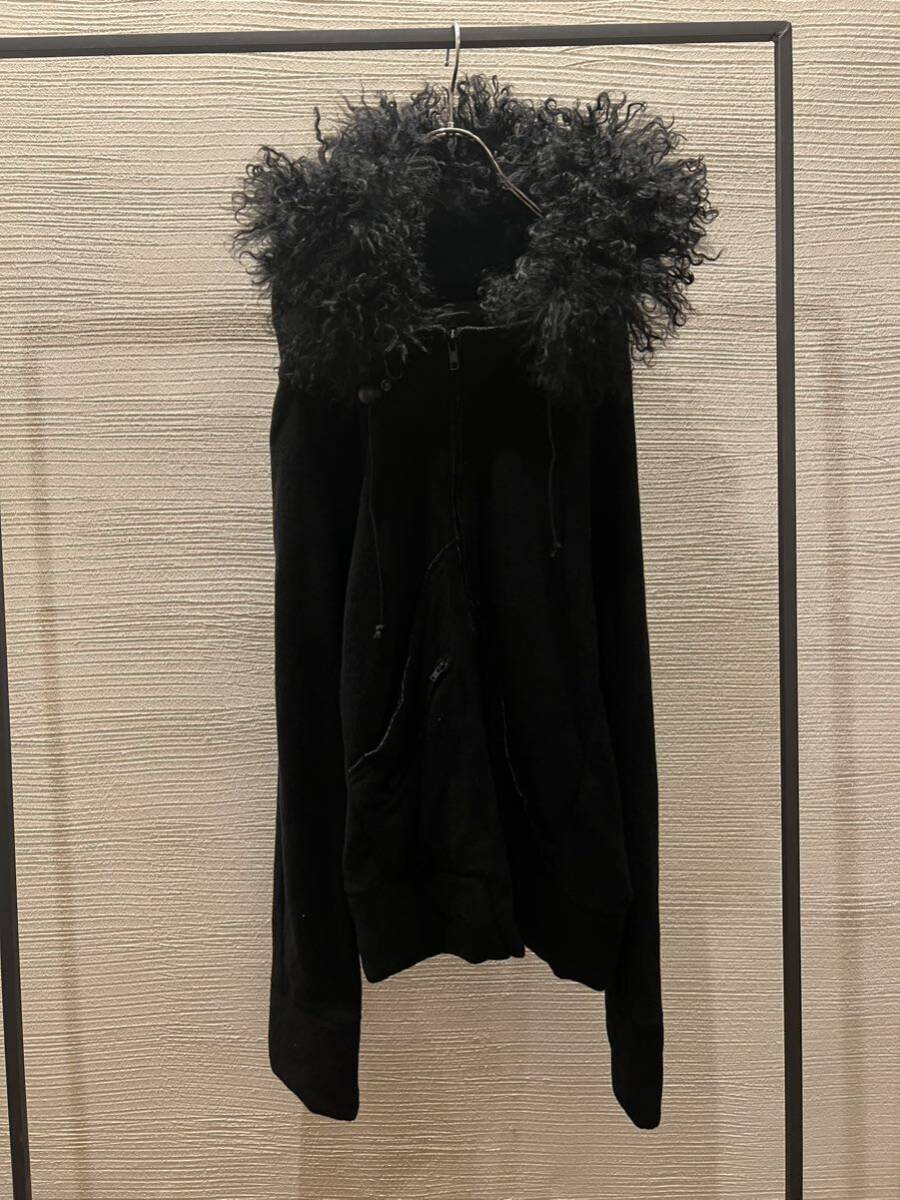 00s archive ifsixwasnine fur hoodie パーカー l.g.b. japanese label kmrii 14th addiction share spirit mohawk gimmick rick owens_画像3