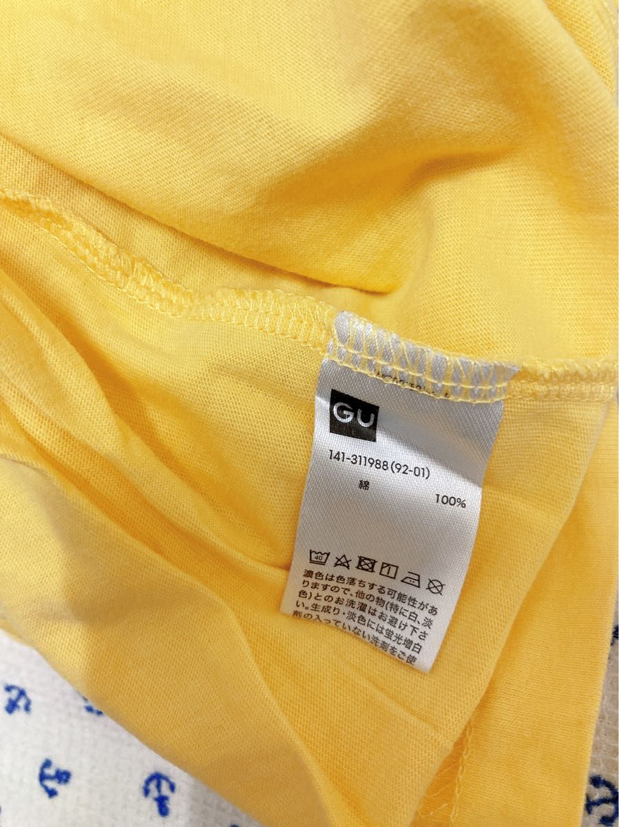 140cm  Tシャツ トップス 半袖　GU NFL 男の子　黄色