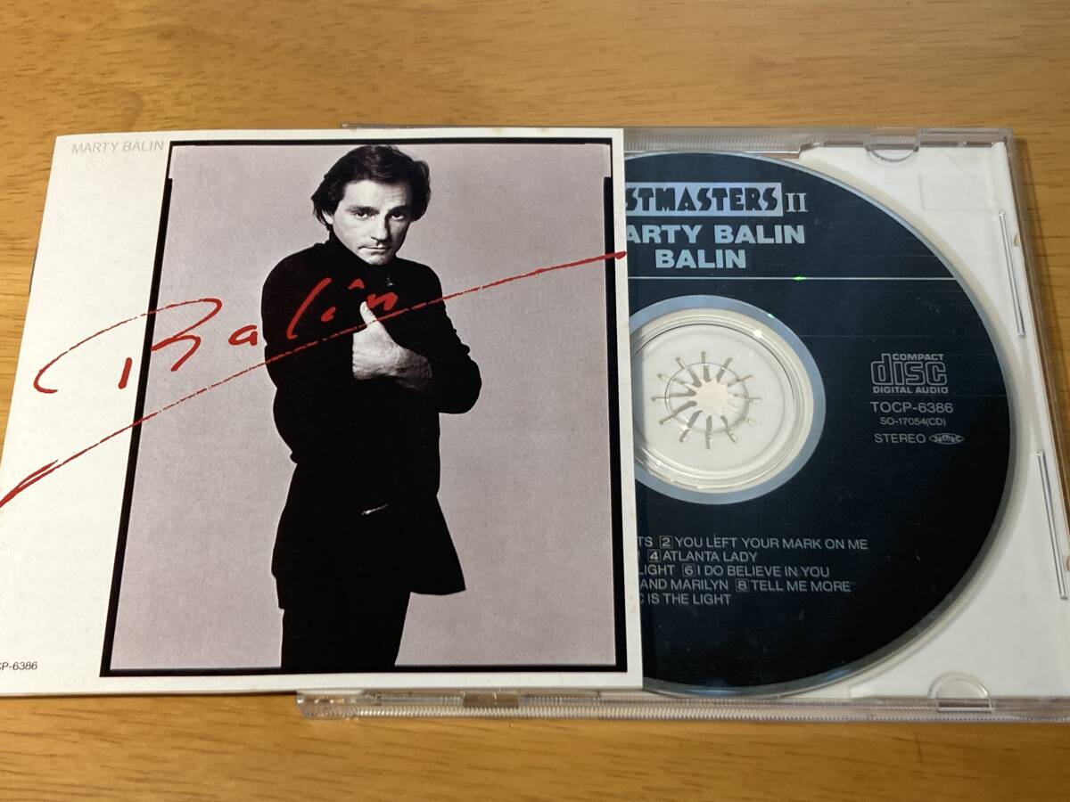 AOR 90年東芝国内初期盤(TOCP-6386) マーティ・バリン(MARTY BALIN/JEFFERSON STARSHIP) 81年「恋人たち(BALIN)」[ハート悲しく(HEARTS)]他_画像1