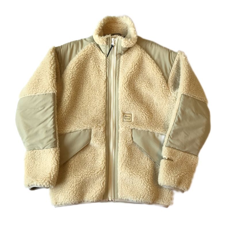 【新品/未使用】定価3.3万 WOOLRICH ウールリッチ TERRA PILE FLEECE JACKET 3.0 テラパイル フリースジャケット WJOU0075JP IVORY size:WS_画像1