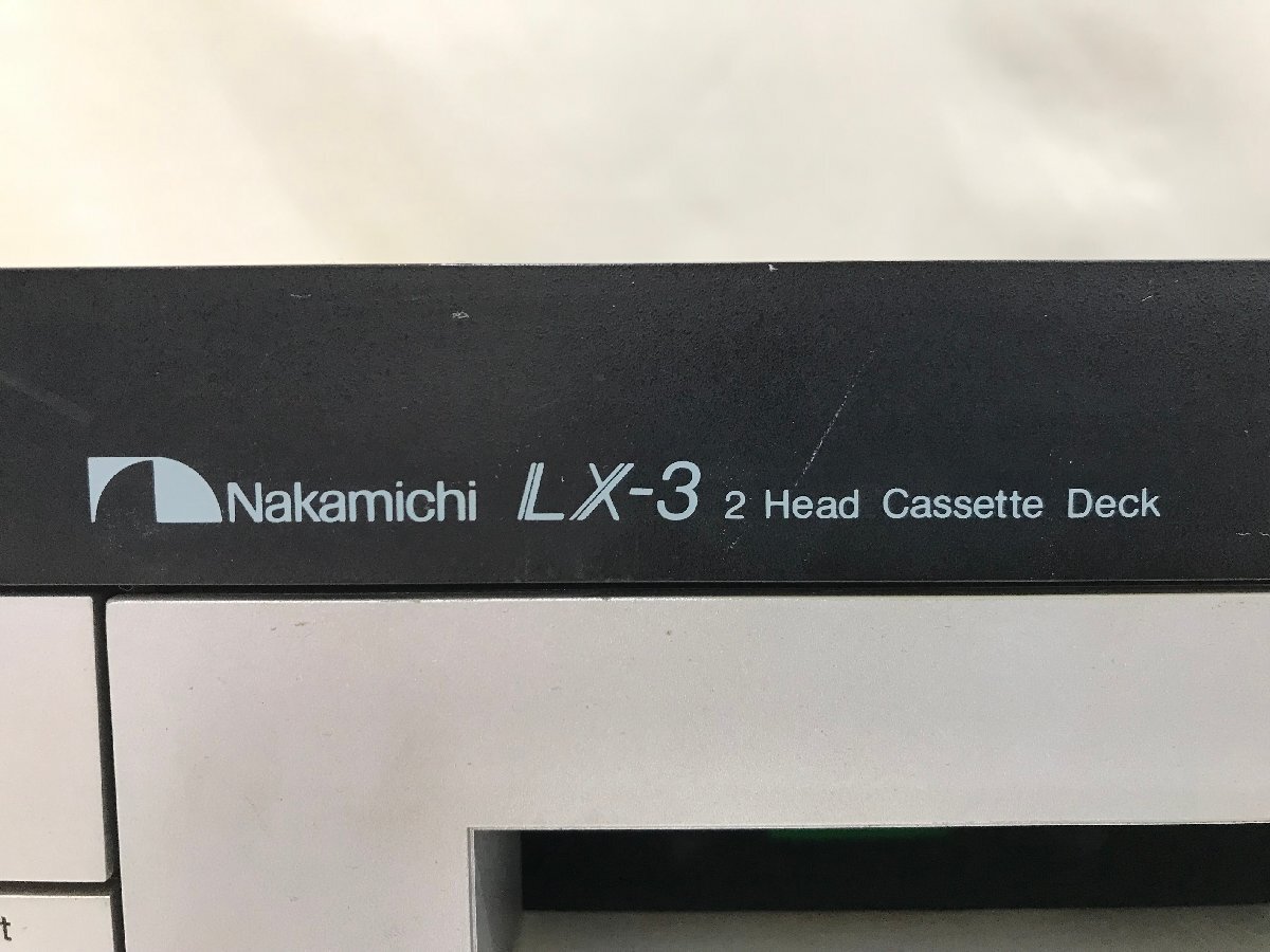 Y1604 ジャンク品 オーディオ機器 カセットデッキ Nakamichi ナカミチ LX-3の画像5