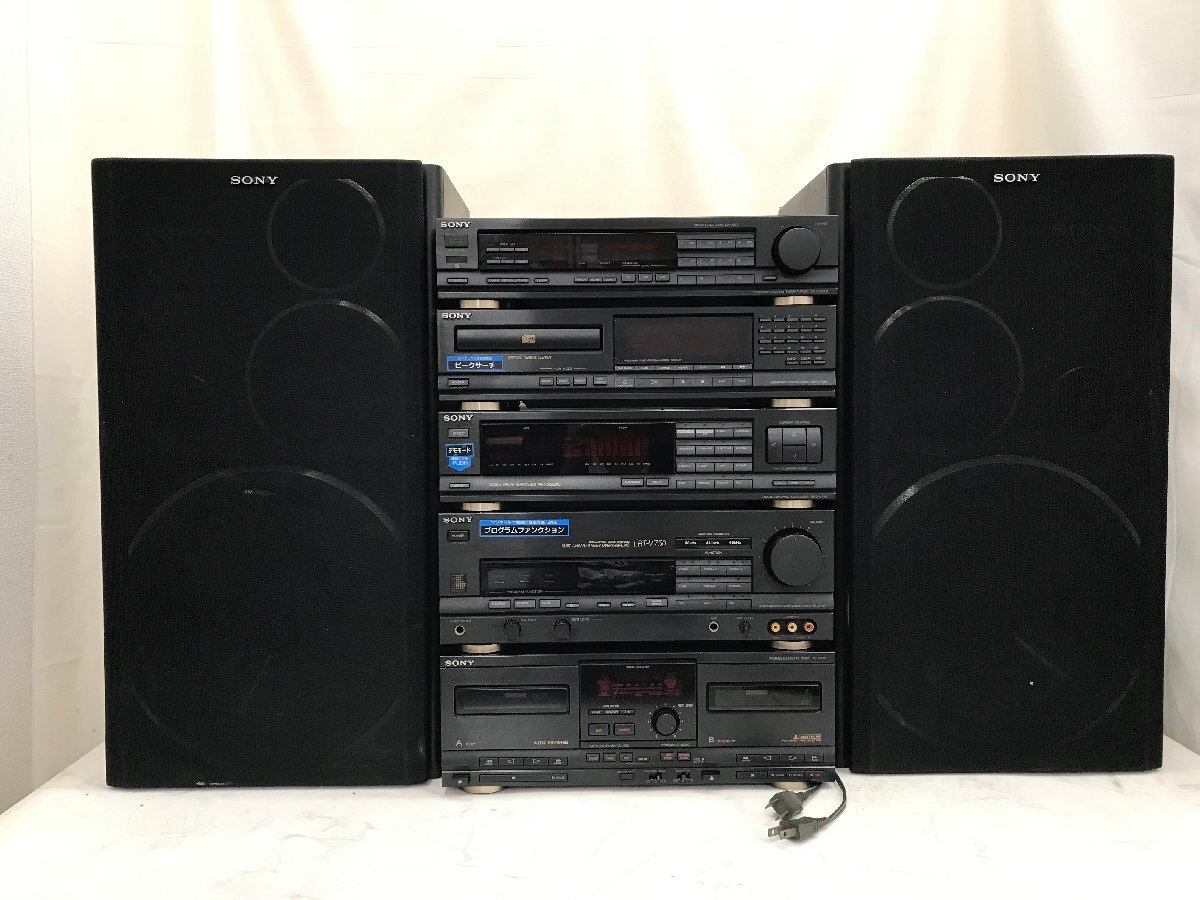 Y1693 junk audio equipment system player SONY Sony CDP-750 / TA-V750 / TC-V750 / ST-750TV / SS-V750AV [3 mouth shipping ]