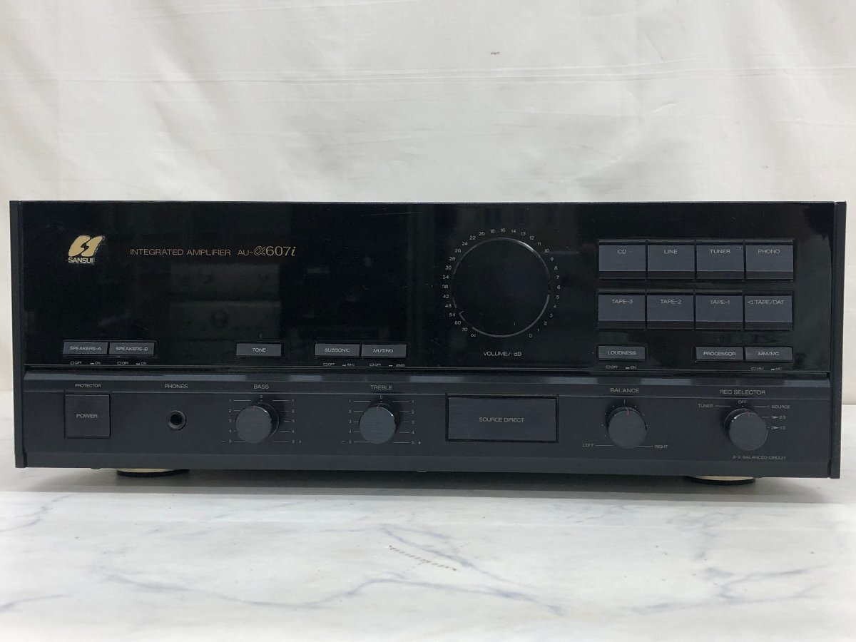 Y1692　中古品　オーディオ機器　プリメインアンプ　SANSUI　サンスイ　山水　AU-a607i_画像2