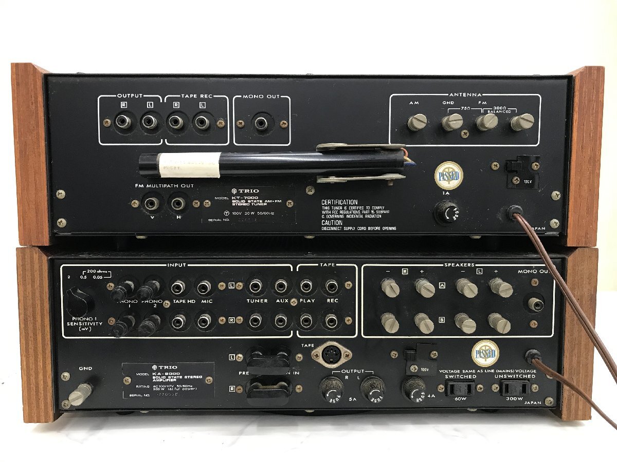 Y1714　現状品　オーディオ機器　プリメインアンプ　TRIO　トリオ　KT-7000　チューナー　KA-6000_画像6