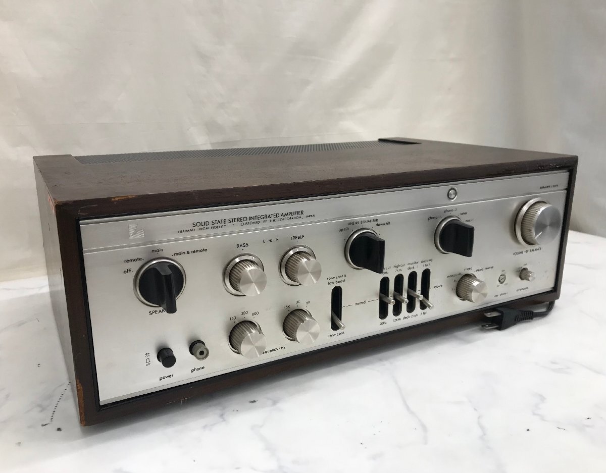 Y1690　ジャンク品　オーディオ機器　プリメインアンプ　LUXMAN　ラックスマン　L-309V_画像1