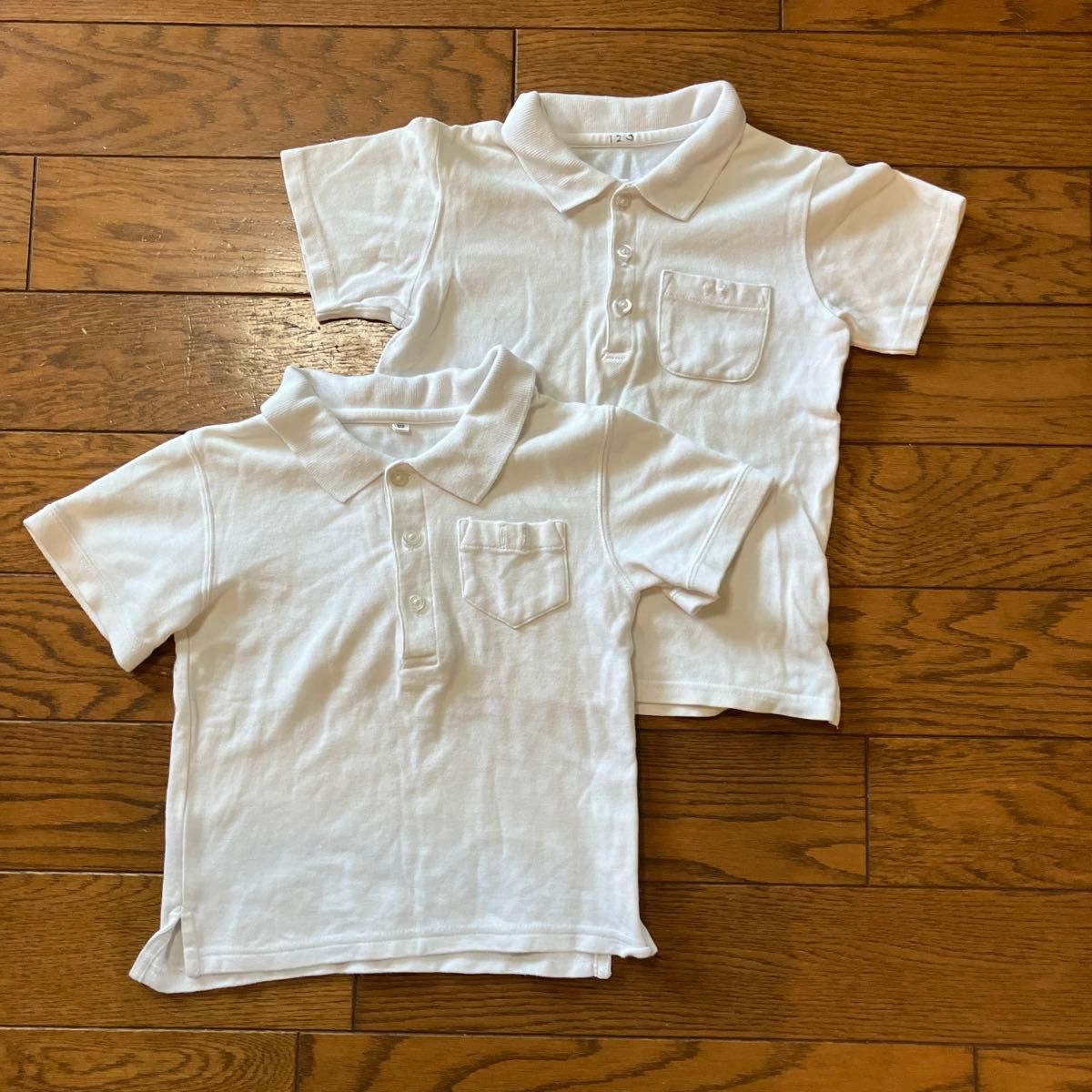 キッズ　ポロシャツ　2枚セット　まとめうり　 半袖 ホワイト 白 半袖Tシャツ　制服