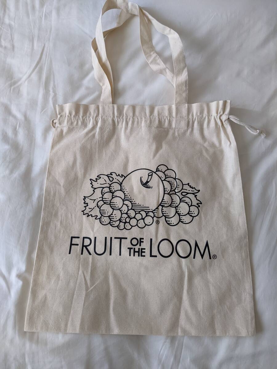 【限定販売】Fruit Of The Loom × FREAK'S STORE フルーツオブザルーム/ Tシャツ・ノースリーブ・巾着バッグ セット(オフホワイト)_画像8