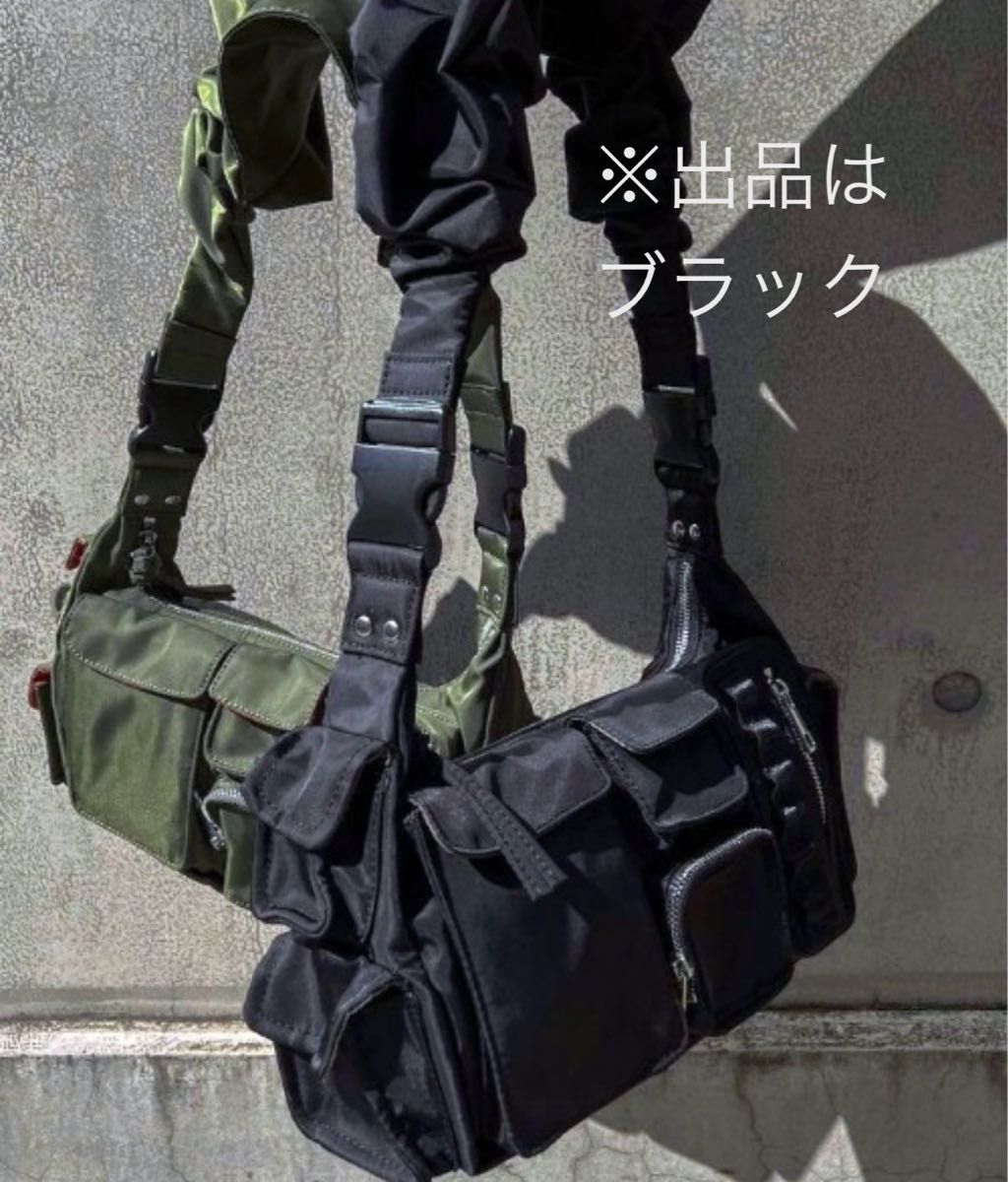 新品未使用★2WAY SHOULDER MILITARY BAG ブラック