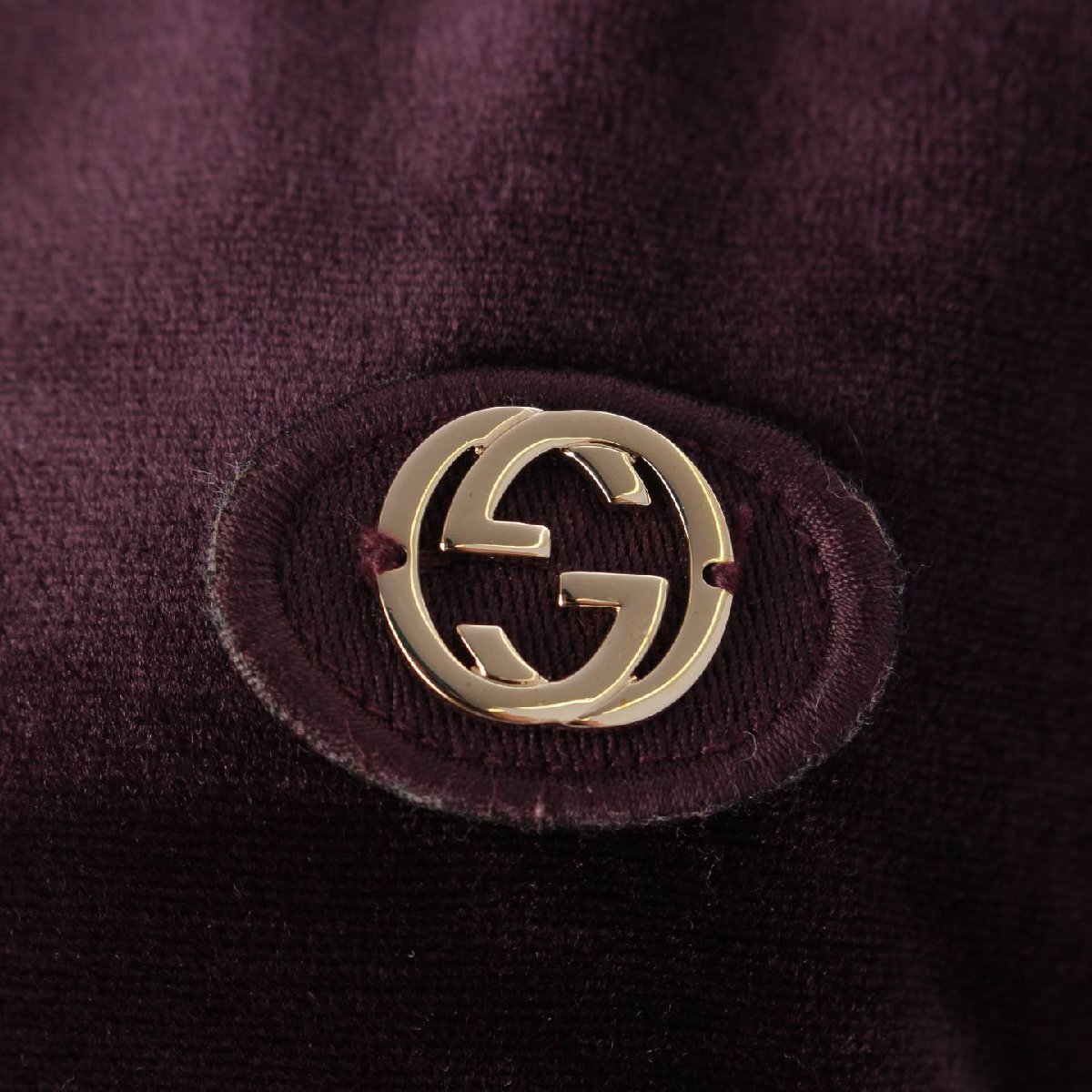 [ Gucci ]Gucci Logo nylon with a hood velour short sleeves One-piece 284400 purple XL [ used ][ regular goods guarantee ]206341