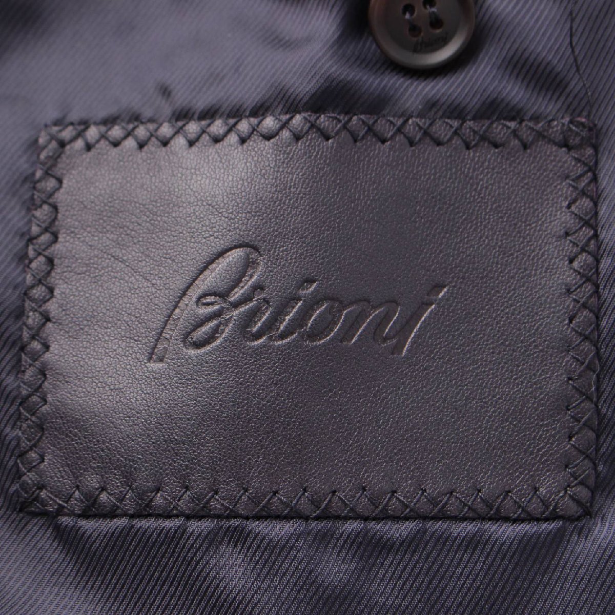 【ブリオーニ】Brioni　メンズ ヌバック ジップアップ ブルゾン ジャケット PLF2 ブラック 48 【中古】【正規品保証】206487_画像8