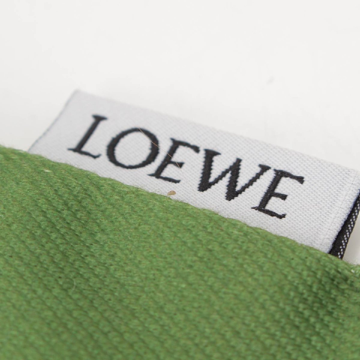 【ロエベ】Loewe　ケンプライス カプセルコレクション ポーチ C822057X05 カーフスキン グリーン 【中古】【正規品保証】206226_画像5