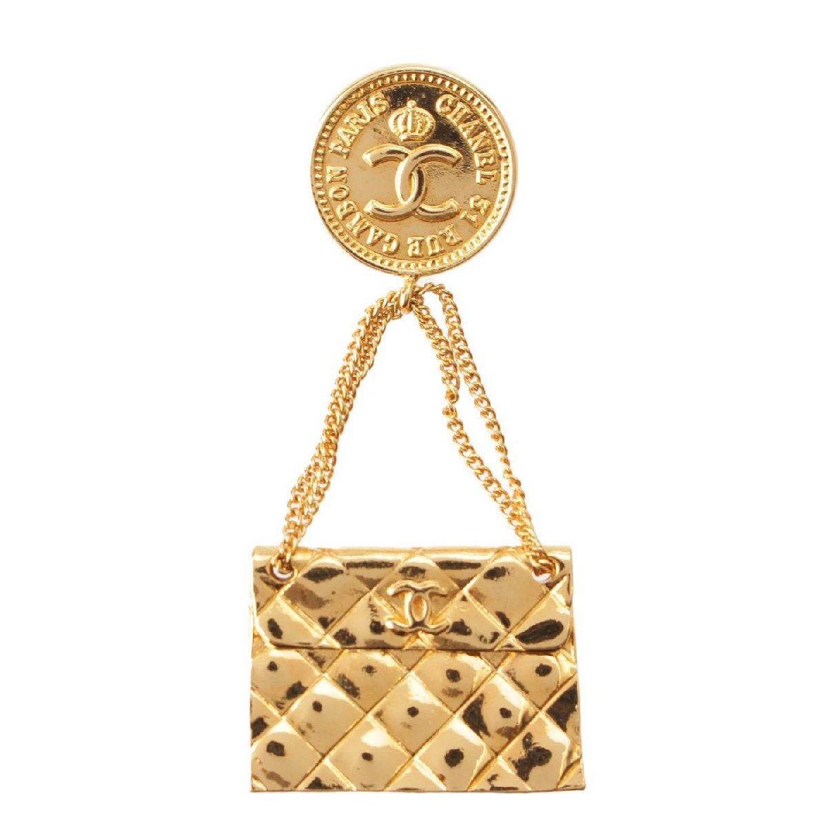 [ Chanel ]Chanel здесь Mark matelasse цепь сумка на плечо узор брошь Gold [ б/у ][ стандартный товар гарантия ]207191