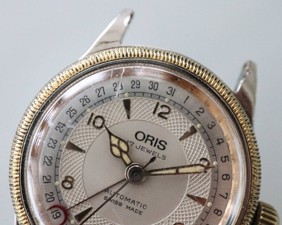 ORIS オリス ポインターデート model 574 7400 自動巻メカニカル 中古稼働品 オリステクニカルブック付き _画像4