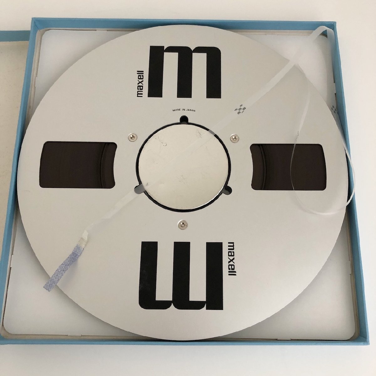 オープンリールテープ 10号 MAXELL 50-120B XLⅠ BQ メタルリール MR-10 元箱付き 2本セット 使用済み 現状品 (501-3)の画像7