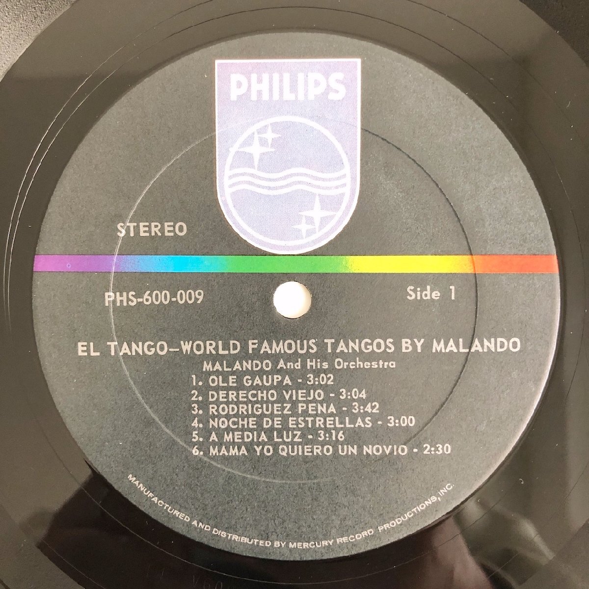 LP/ MALANDO / EL TANGO / US盤 オリジナル レインボーラベル PHILIPS PHS600-009 40519_画像3