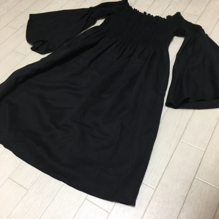 ヤフオク Zara Woman オフショルダー フレアスリーブ チュ