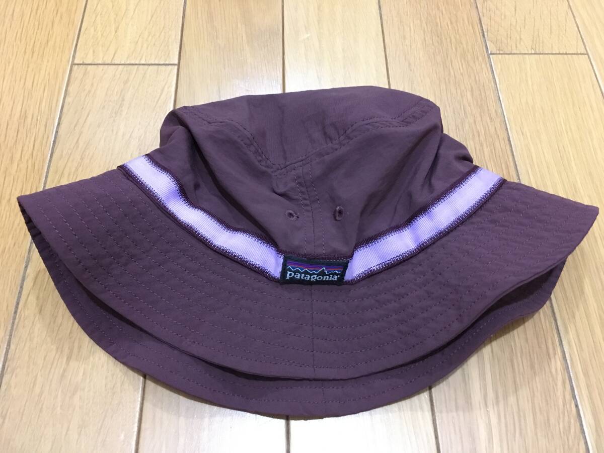 パタゴニア ハット L ナス紺 パープル NAVY 帽子 キャップ バケット patagonia ブラックバナナ サーフブリム パタロハ オールド ビンテージ_画像1