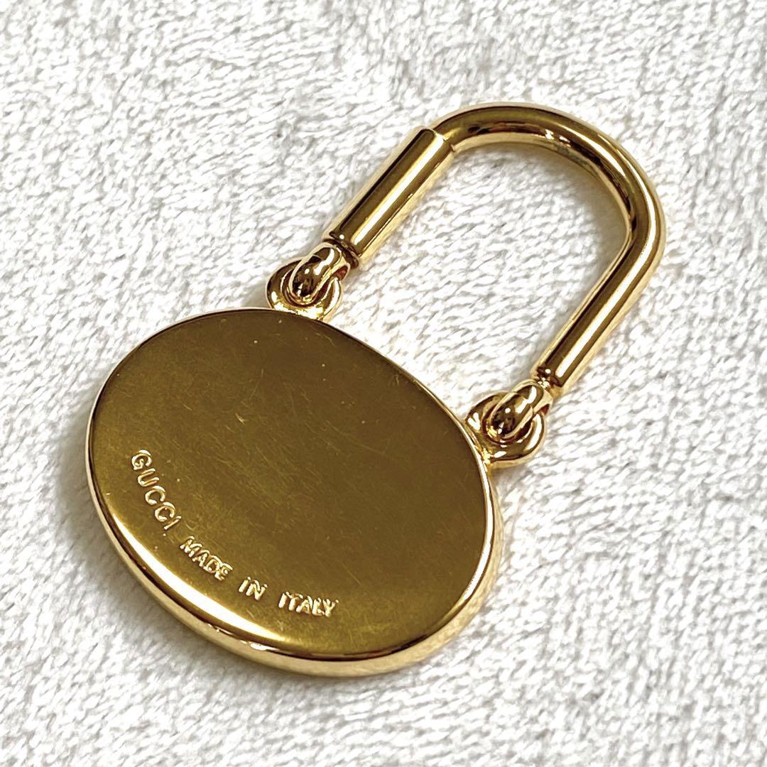 1 старт редкий превосходный товар Gucci Inter locking G кольцо для ключей Vintage 