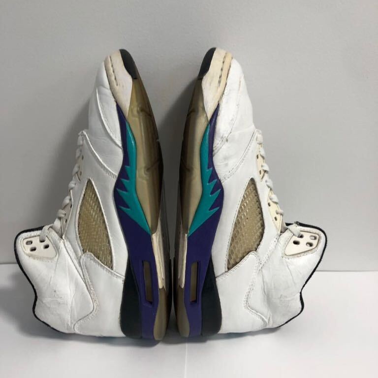 ソールスワップ済み 観賞用 1990年 AIR JORDAN5 オリジナル グレープ US9.5 27.5 ジョーダン ビンテージの画像3