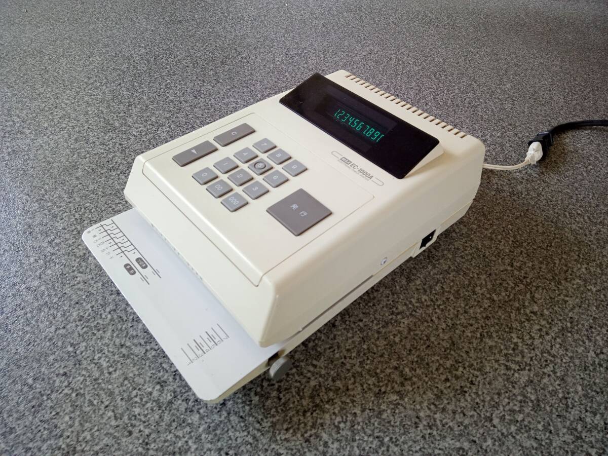  электронный устройство для печати ценных бумаг 10 колонка рабочее состояние подтверждено MAX EC-1000A Max маленький марка отпечаток руки квитанция о получении 