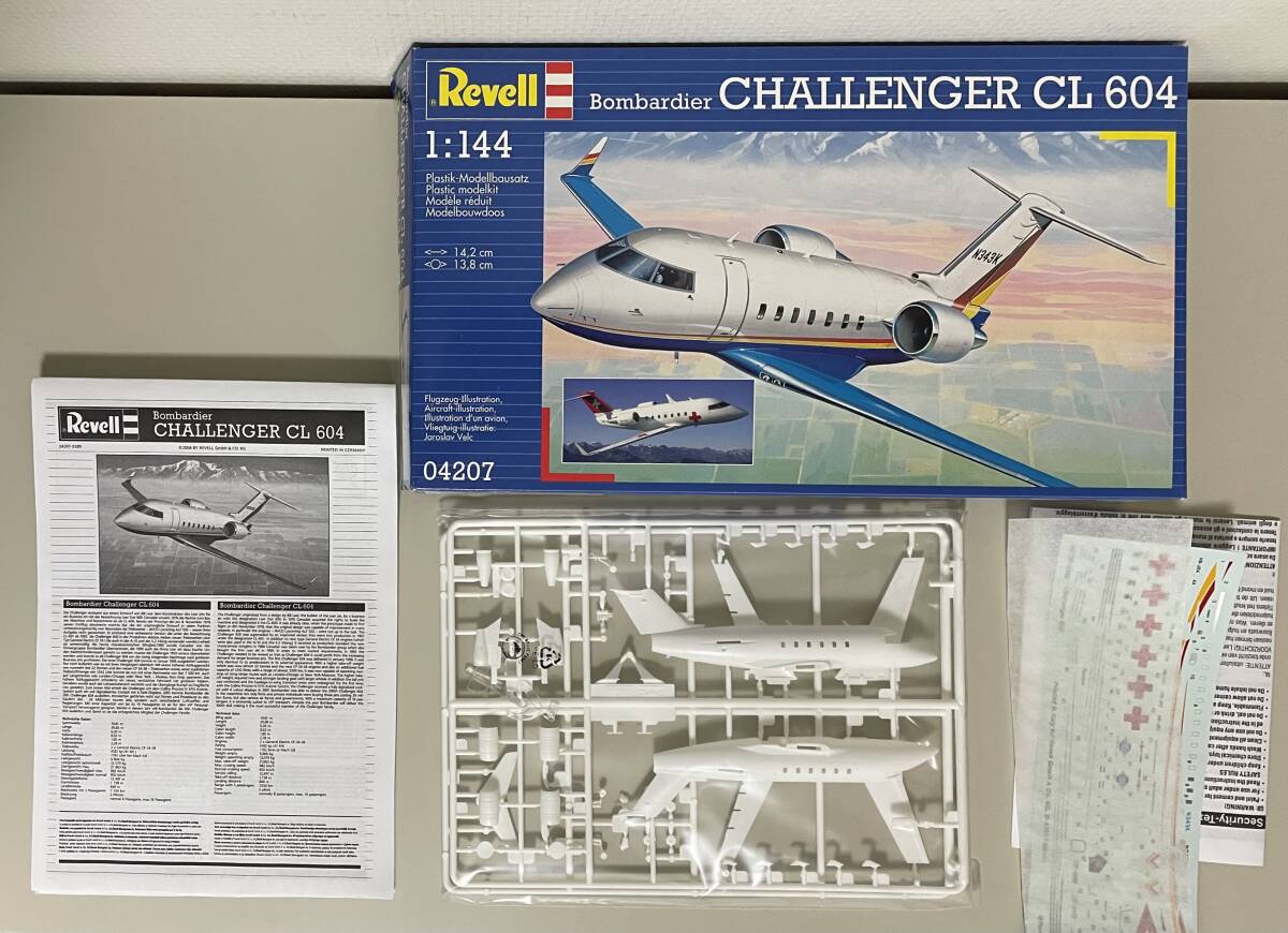 送料350円～激レア 希少 未使用品 レベル Revell 1/144 ボンバルディア チャレンジャー CL 604 Bombardier CHALLENGER CL 604の画像3