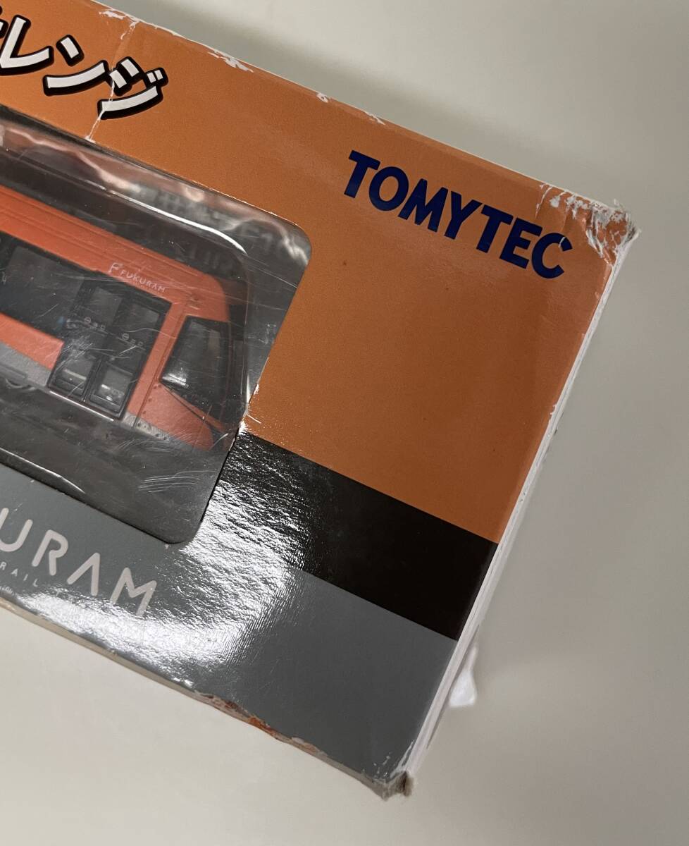 送料300円〜 箱傷み有り 希少 未使用品 TOMYTEC 鉄道コレクション 福井鉄道 F1000形 FUKURAM オレンジ Nゲージ 鉄コレ_画像6