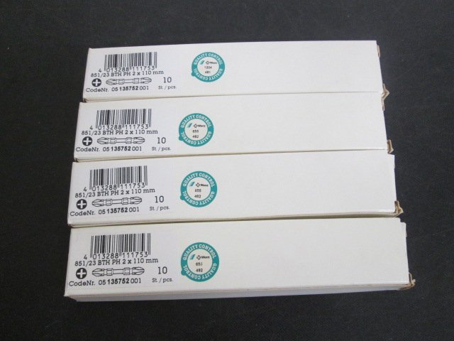 G566■■■Wera(ヴェラ) ビット PH2x110mm // 計40本 // まとめ売り / 未使用_画像4