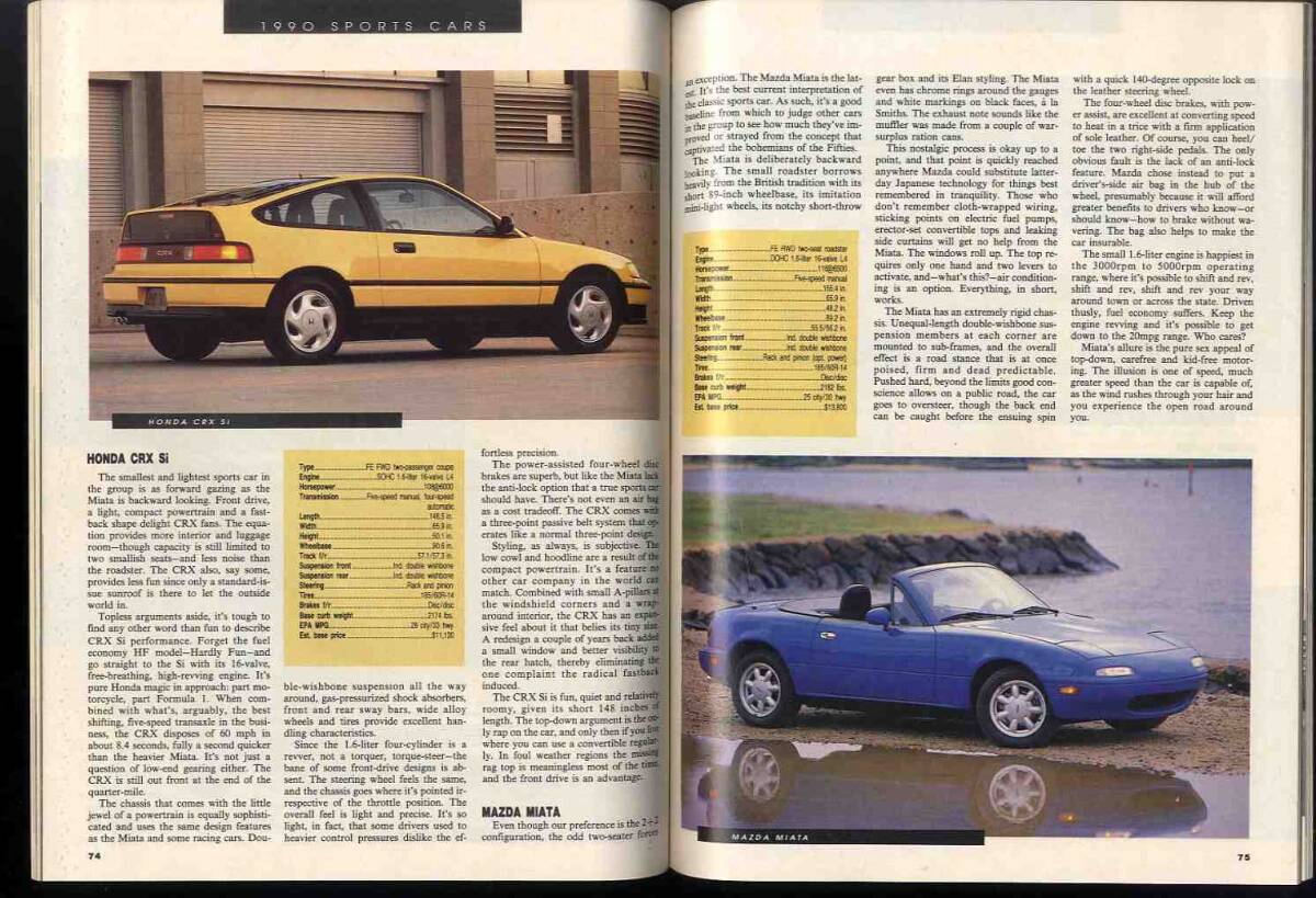 【d2026】1990年 [MOTOR TREND] AUTOMOTIVE Year Book／ 1990年代のホットスポーツカー、フェラーリのインサイド物語、..._画像9