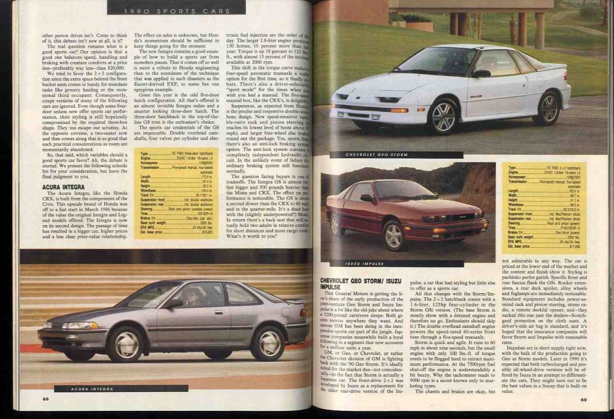 【d2026】1990年 [MOTOR TREND] AUTOMOTIVE Year Book／ 1990年代のホットスポーツカー、フェラーリのインサイド物語、..._画像8