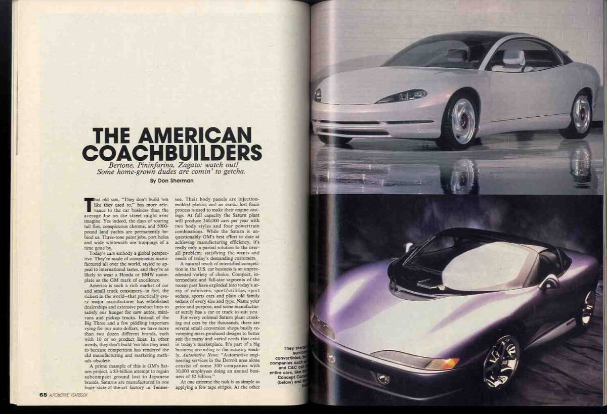 【d2027】1991年 [MOTOR TREND] AUTOMOTIVE Year Book／自動車戦争 デトロイトの勝利、自動車購入-消費者の権利、..._画像8