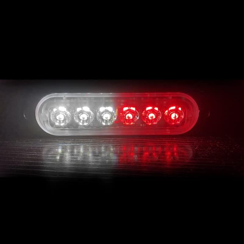 [2 pcs set ] LED 6 ream 12V strobo super thin type bar light running light * mileage lamp with a paper shade blinking warning hazard lamp ( red ~ white )