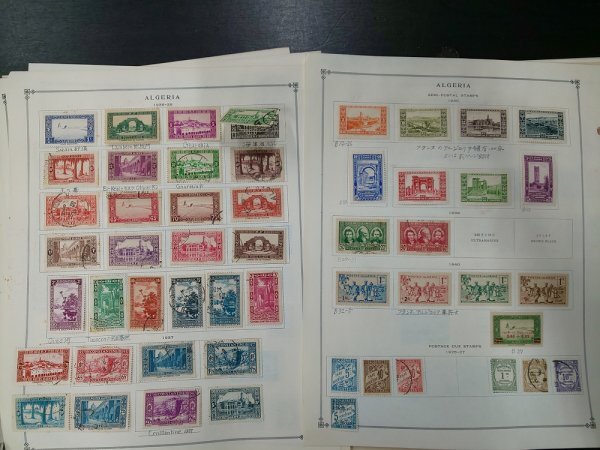 0502F33 foreign stamp aruje rear and la etc. used ...* cardboard . pasting attaching have details is photograph . please verify 
