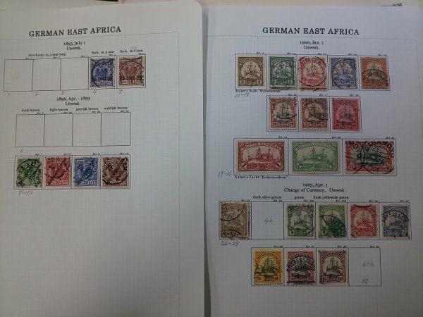 0503F01 foreign stamp Germany to-gosa moa etc. used ...* cardboard . pasting attaching have details is photograph . please verify 