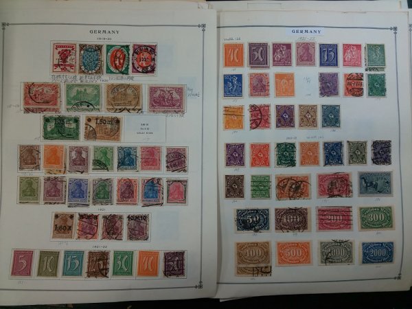 0503F01 foreign stamp Germany to-gosa moa etc. used ...* cardboard . pasting attaching have details is photograph . please verify 